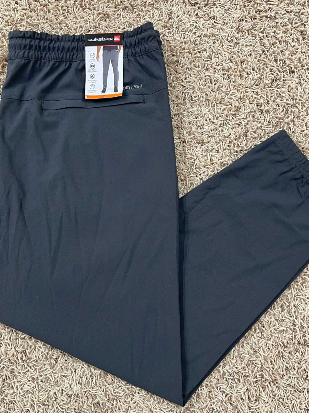Quiksilver Men's Stretch Woven Joggers Pants Gray, Size XXL (New)